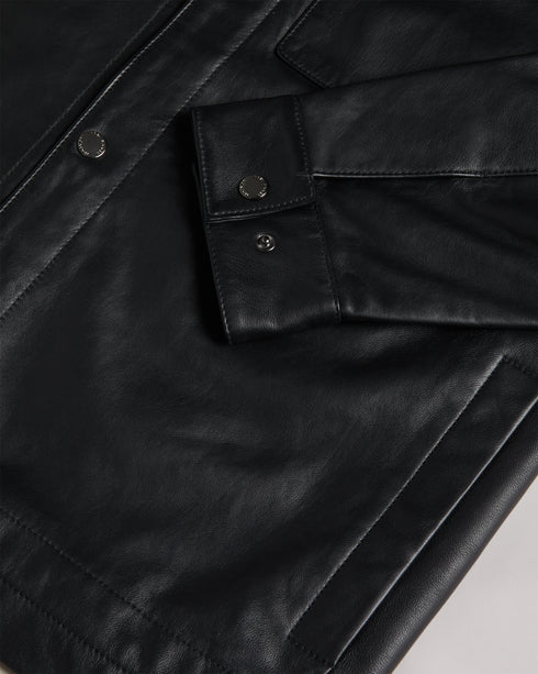 <P>Leather Shacket</P>